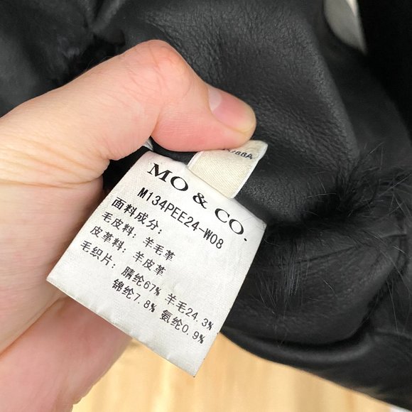 Mo & Co Women's Winter Sheep Skin Leather Jacket/Coat - Picture 13 of 16